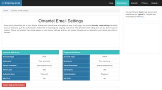 
                            8. Omantel Email Settings | omantel.net.om SMTP, …