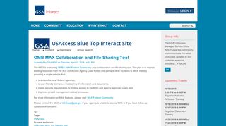 
                            5. OMB MAX Collaboration and File-Sharing Tool | Interact