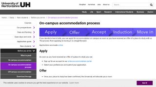 
                            3. On-campus accommodation process | Study | University of Hertfordshire