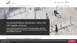 
                            4. On-demand learning & CPE webcasts on accounting ... - PwC