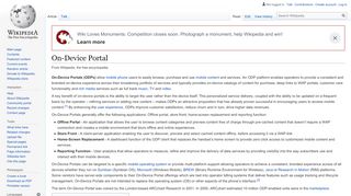 
                            4. On-Device Portal - Wikipedia