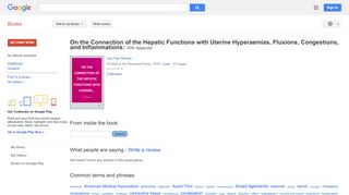 
                            6. On the Connection of the Hepatic Functions with Uterine ...