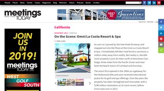 
                            7. On the Scene: Omni La Costa Resort & Spa - Meetings Today