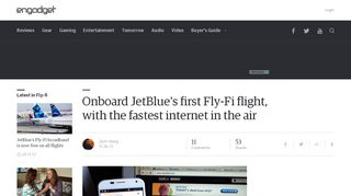 
                            7. Onboard JetBlue's first Fly-Fi flight, with the fastest ...