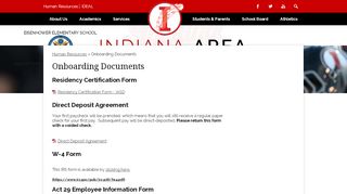 
                            1. Onboarding Documents - Miscellaneous - Indiana Area School District
