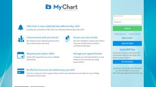 
                            2. ONE Chart - Overlake Hospital Medical Center