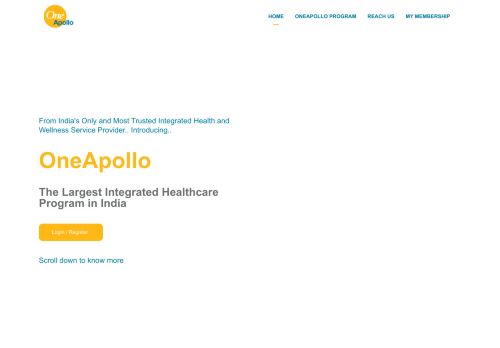 
                            5. OneApollo - The Largest Integrated Healthcare Program in India