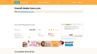 
                            7. Onecall-dealer.iveco.com: Iveco Dealer …