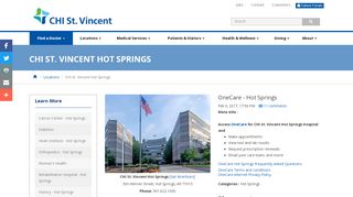 
                            3. OneCare - Hot Springs - CHI St. Vincent