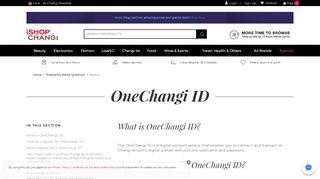 
                            2. OneChangi ID - iShopChangi