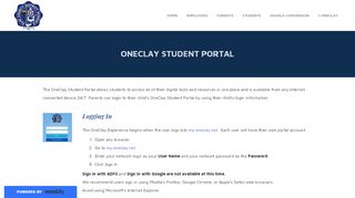 
                            3. OneClay Portal - OneClay Digital Information