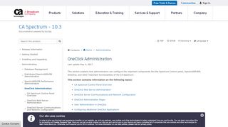 
                            5. OneClick Administration - CA Spectrum - 10.3 - CA ...