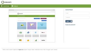 
                            1. One.com - Control Panel Login