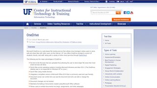 
                            6. OneDrive » Center for Instructional Technology & Training » University ...