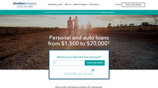 
                            1. OneMain Financial - Lending Done Human