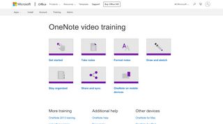 
                            9. OneNote video training - support.office.com