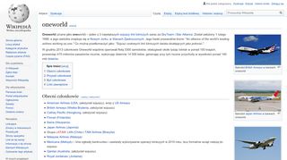 
                            9. oneworld – Wikipedia, wolna encyklopedia