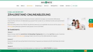 
                            5. Online-Ablesung : AVU Netz