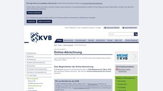 
                            2. Online-Abrechnung - Kassenärztliche Vereinigung ... - KVB