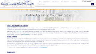 
                            5. Online Access - Duval County Clerk of Courts