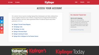 
                            2. Online Access - Kiplinger