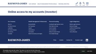 
                            6. Online access to my accounts (Investor) | …