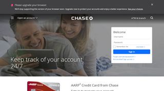 
                            10. Online account access | AARP® Credit Card | Chase.com