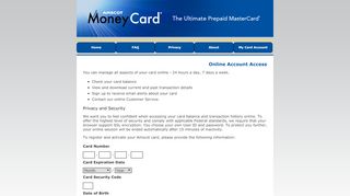 
                            2. Online Account Access - Amscot MoneyCard® Prepaid ...