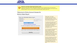 
                            6. Online Account Access for Elmira Water Board