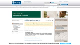 
                            1. Online Account Access | janney.com