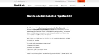 
                            1. Online Account Access Registration | BlackRock