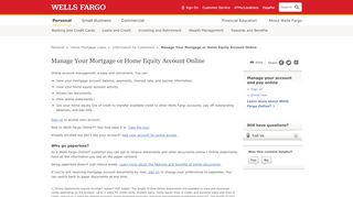 
                            3. Online Account Management - Wells Fargo