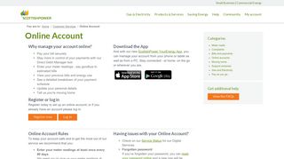 
                            4. Online Account - ScottishPower