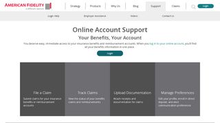 
                            4. Online Account Support | American Fidelity