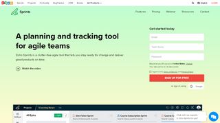 
                            6. Online Agile Project Management Software – Zoho Sprints