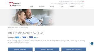 
                            6. Online and Mobile Banking - Merrimack Valley CU