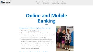 
                            8. Online and Mobile Banking | Pinnacle Financial Partners