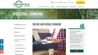 
                            10. Online and Mobile Banking > Timberland Bank