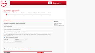 
                            7. Online application for finance - Absa