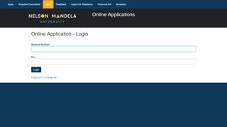 
                            8. Online Applications - Nelson Mandela University