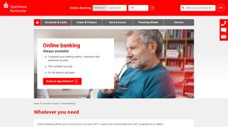 
                            9. Online-Banking - Always available - Sparkasse Karlsruhe