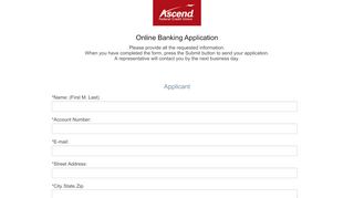 
                            6. Online Banking Application - Ascend Federal Credit …