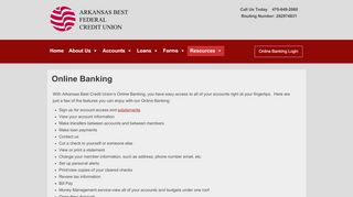 
                            8. Online Banking - Arkansas Best FCU