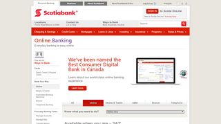 
                            5. Online Banking @ Scotiabank Canada | Scotiabank
