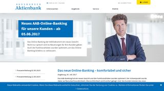 
                            2. Online-Banking| Augsburger Aktienbank