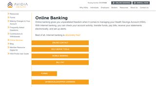 
                            3. Online Banking | Avidia Health