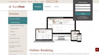 
                            8. Online Banking - Bank First
