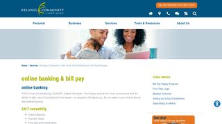 
                            8. online banking & bill pay - Kellogg Community Credit Union