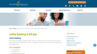 
                            5. online banking & bill pay - Kellogg Community …