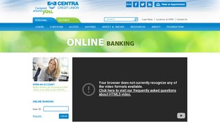 
                            3. Online Banking | Centra Credit Union